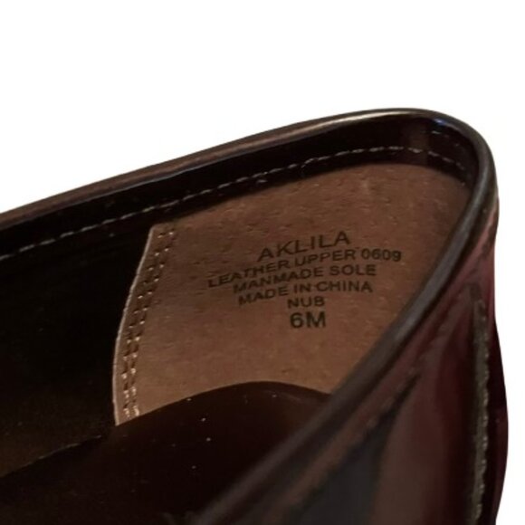 NWT AK Anne Klein iFlex Aklina Brown Patent Leather Loafer Women's - Size 6 - Picture 7 of 8